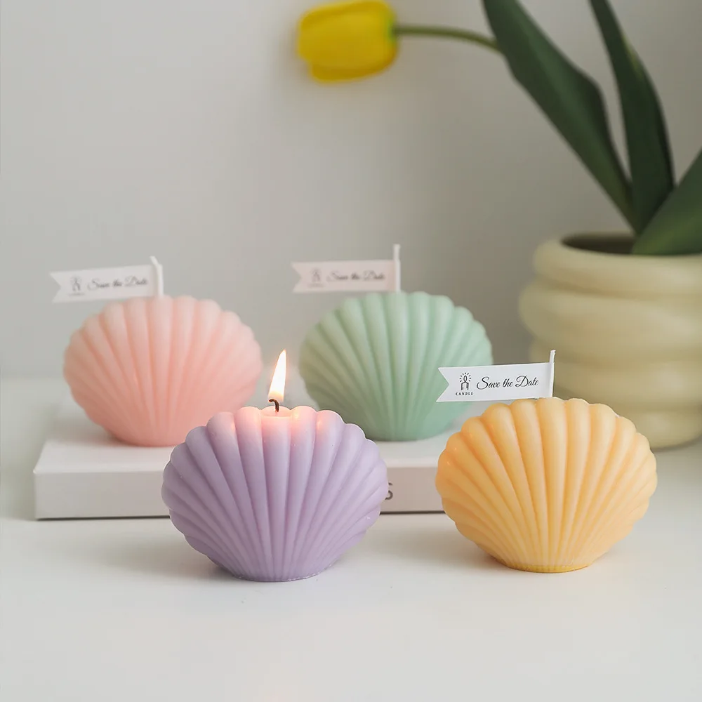 DIY Shell Candle Mold Aromatherapy Candle Plaster Mold 3D Marine Shell Silicone Scallop Soap Mold Handmade Home Craft Decoration
DIY Shell Candle Mold Aromatherapy Candle Plaster Mold 3D Marine Shell Silicone Scallop Soap Mold Handmade Home Craft Decoration