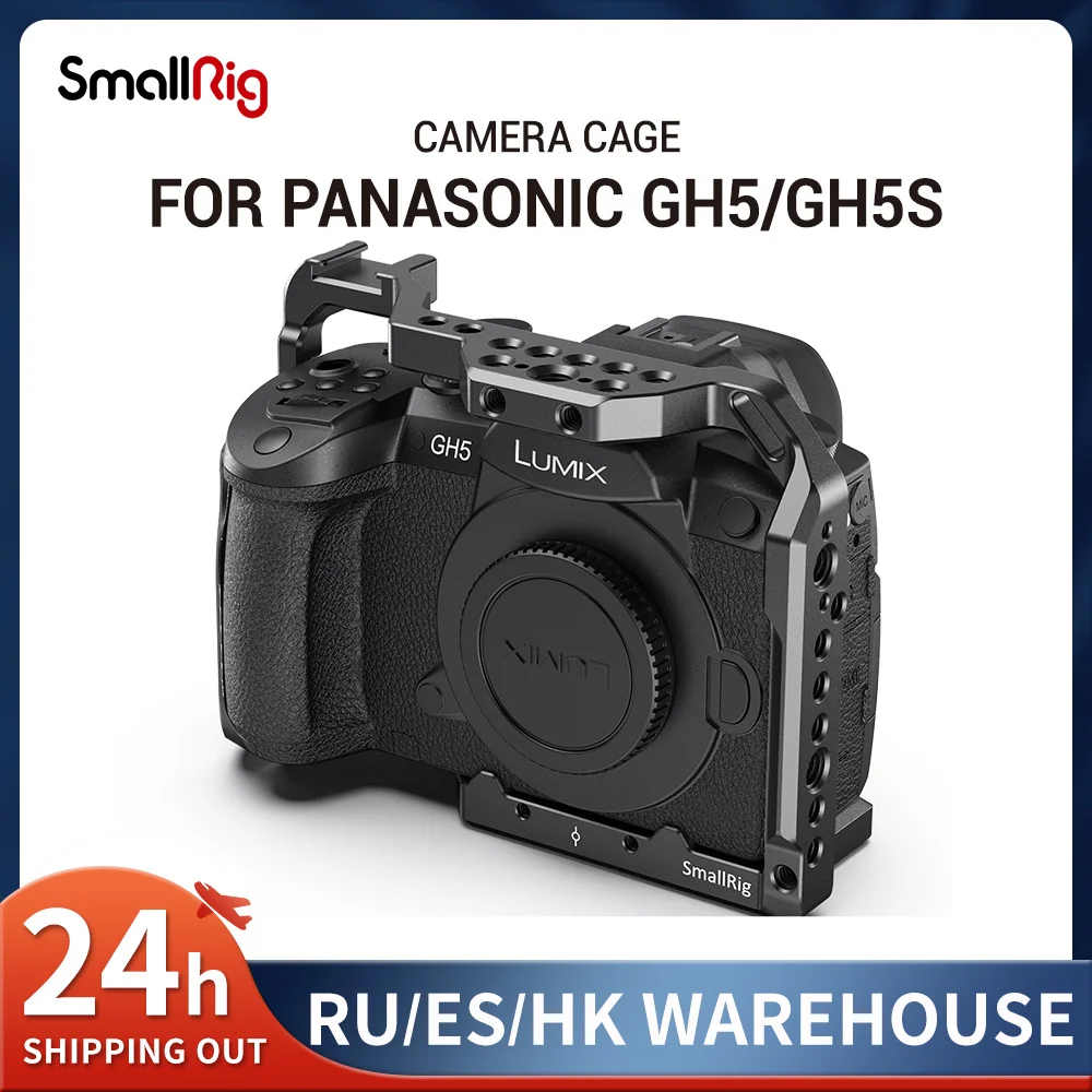 SmallRig Camera Cage for Panasonic GH5 & GH5S W/ Cold Shoe Mount For Monitor Holder Flash Light DIY Options 2646
SmallRig Camera Cage for Panasonic GH5 & GH5S W/ Cold Shoe Mount For Monitor Holder Flash Light DIY Options 2646