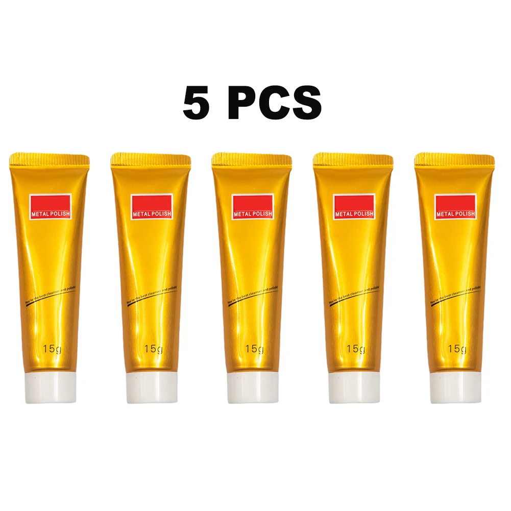 5pcs 15g Metal Polishing Cream Multifunctional Cleaning Cream Rust Remover Ceramics Wood Home Power Air Tool Accessories
5pcs 15g Metal Polishing Cream Multifunctional Cleaning Cream Rust Remover Ceramics Wood Home Power Air Tool Accessories