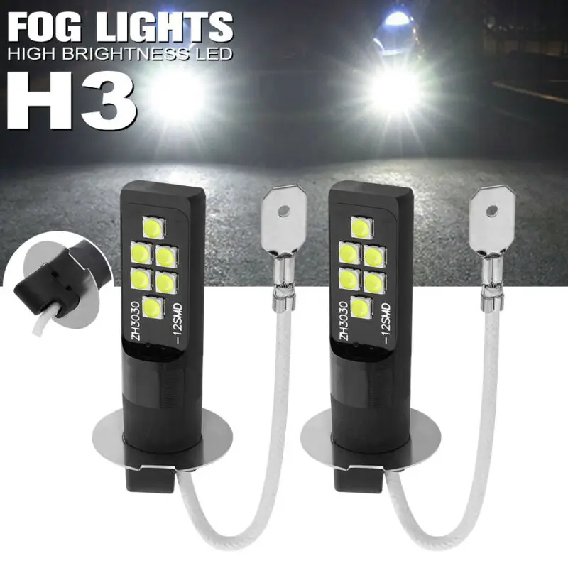 H3 LED Fog Light Bulb Lights Universal White 6000K Driving Lamp High Bright LED Bulb Fog Light Durable Practical
H3 LED Fog Light Bulb Lights Universal White 6000K Driving Lamp High Bright LED Bulb Fog Light Durable Practical