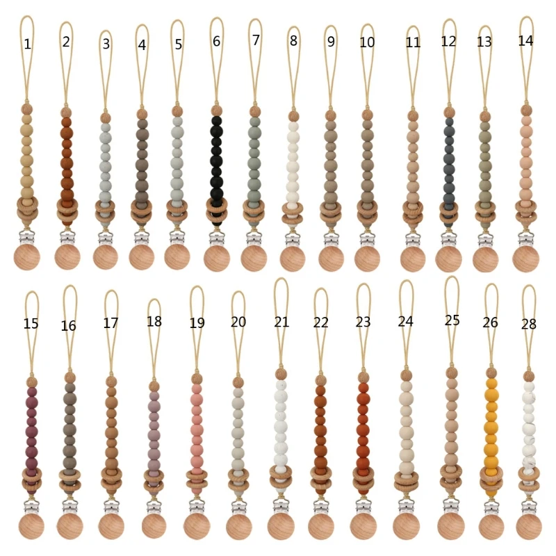 57EE Silicone Baby Anti-drop Chain Pacifier Clips Infant Nipple Appease Soother Chain Clips Dummy Holder
57EE Silicone Baby Anti-drop Chain Pacifier Clips Infant Nipple Appease Soother Chain Clips Dummy Holder