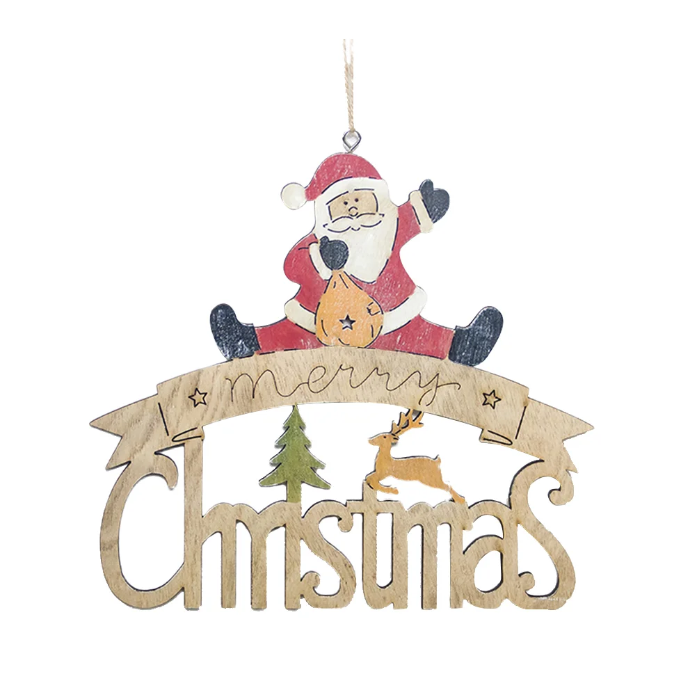 1pc Hanging Pendant Wooden Lovely Santa Claus Pendant Christmas Decorations for Festival
1pc Hanging Pendant Wooden Lovely Santa Claus Pendant Christmas Decorations for Festival