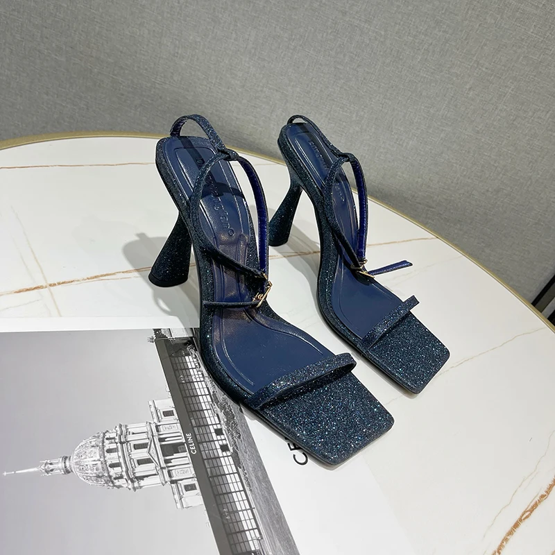 Sandals High Heels Shoes Gold Fall Best Street Look Females Square Head Open Toe Clip-On Strappy Sandals Women
Sandals High Heels Shoes Gold Fall Best Street Look Females Square Head Open Toe Clip-On Strappy Sandals Women