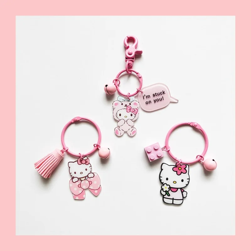 Hello Kitty Ins Cartoon Young Girl Cute Schoolbag Pendant Keychain Car Key Ornaments
Hello Kitty Ins Cartoon Young Girl Cute Schoolbag Pendant Keychain Car Key Ornaments