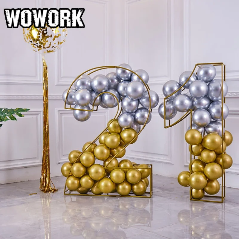 2023 WOWORK fushun custom party supplies decoration wedding big wire frame balloon number letter for event decoration
2023 WOWORK fushun custom party supplies decoration wedding big wire frame balloon number letter for event decoration
