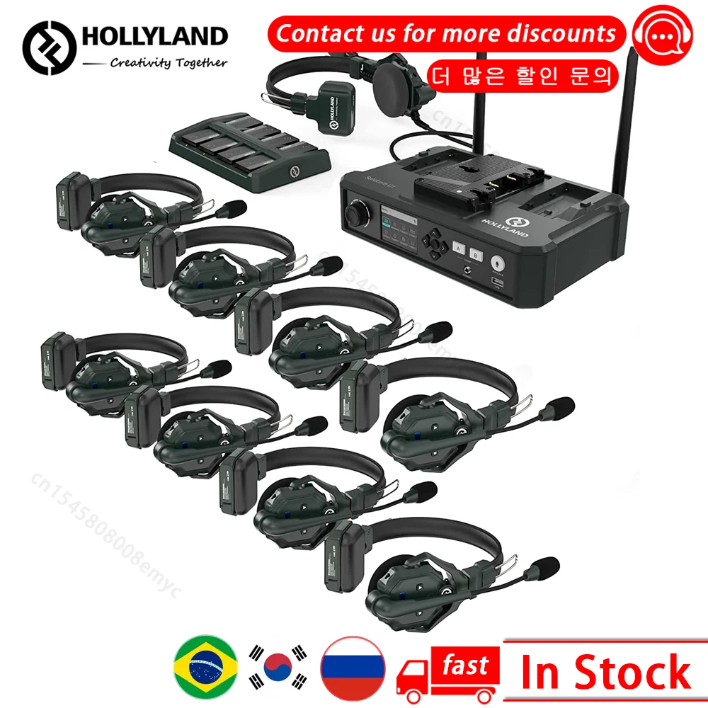 Hollyland Solidcom C1 Wireless Headset 1000ft Team Communication Intercom for Commercial Film Production Drone Shot
Hollyland Solidcom C1 Wireless Headset 1000ft Team Communication Intercom for Commercial Film Production Drone Shot
