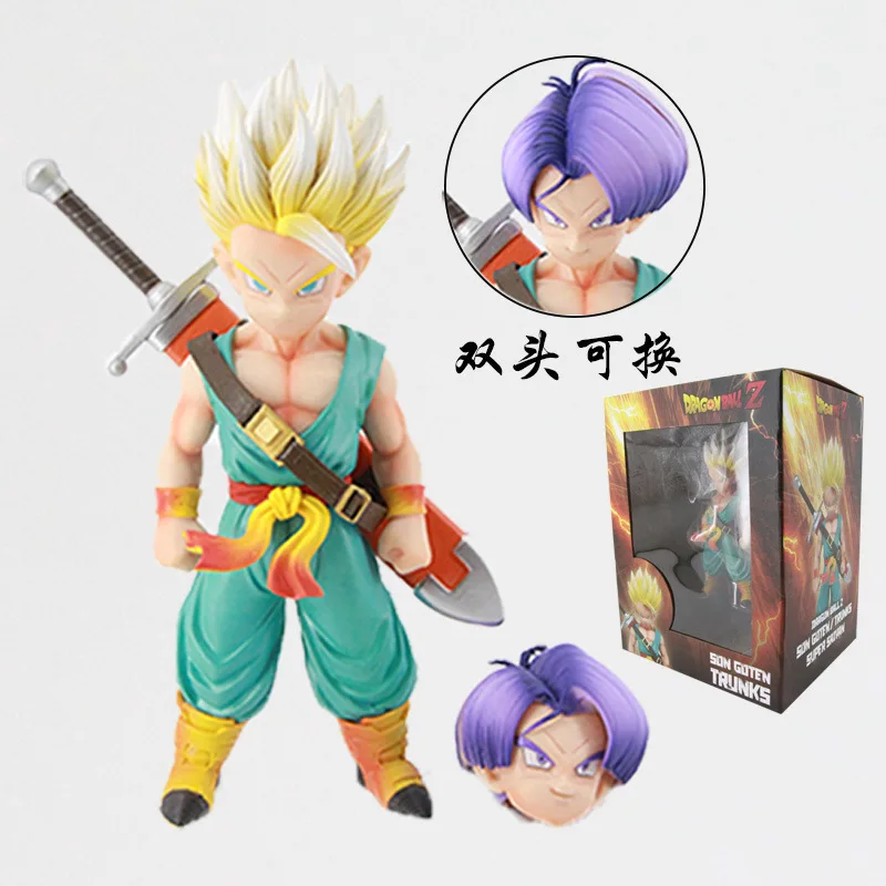 Dragon Ball Z Anime Figur Gotenks Son Gohan Trunks Son Of Vegeta Action Figures Double Headed Statue Gros Pvc Model DesktopToys
Dragon Ball Z Anime Figur Gotenks Son Gohan Trunks Son Of Vegeta Action Figures Double Headed Statue Gros Pvc Model DesktopToys