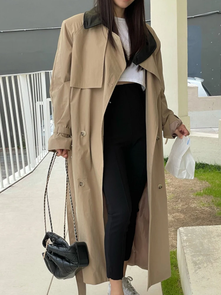 Ветровка женская армейского зеленого цвета в стиле сафари, Осень-зима 2023, новая модная верхняя одежда, свободный Тренч с длинным рукавом, куртка X391
Ветровка женская армейского зеленого цвета в стиле сафари, Осень-зима 2023, новая модная верхняя одежда, свободный Тренч с длинным рукавом, куртка X391