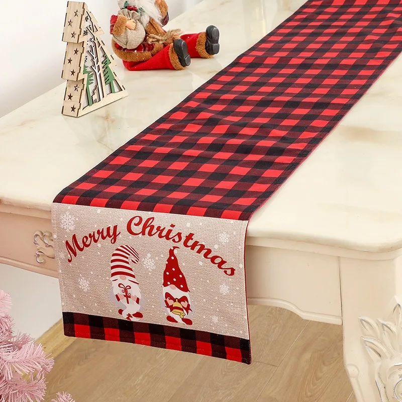 Black and Red Plaid Christmas Table Mat Santa Claus Faceless Table Decorated Table Mat Nordic Napkin New Year 2023 Tablecloth
Black and Red Plaid Christmas Table Mat Santa Claus Faceless Table Decorated Table Mat Nordic Napkin New Year 2023 Tablecloth