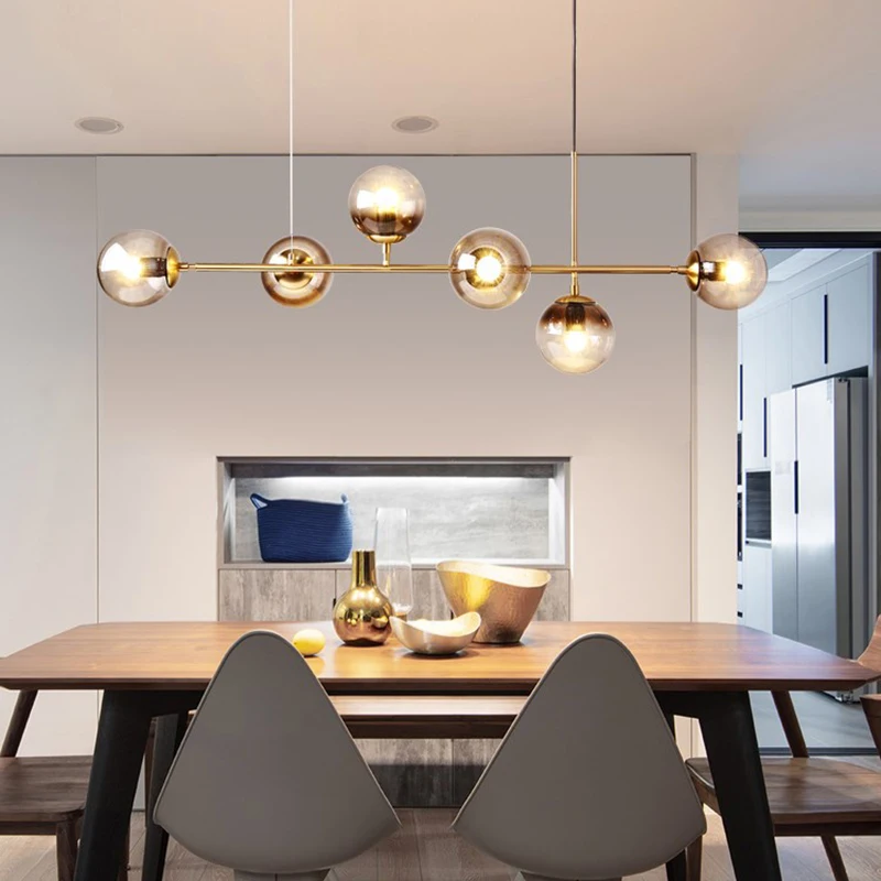 Modern Nordic Pendant Lamp Black Gold Pendant Lights Parlor Model Room Glass Bulb luminaire suspension hanglamp lustre pendente
Modern Nordic Pendant Lamp Black Gold Pendant Lights Parlor Model Room Glass Bulb luminaire suspension hanglamp lustre pendente