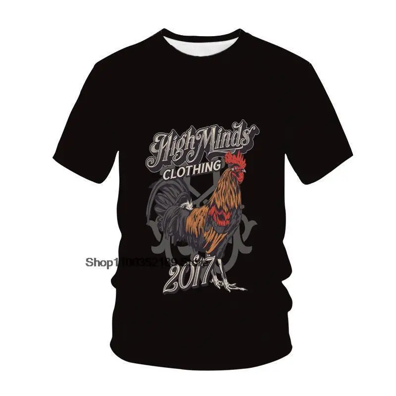 2022 Unisex Summer Fashion Cartoon Rooster 3D Printing Personality Cool Men's T-shirt Casual Funny Short Sleeve Streetwear
2022 Unisex Summer Fashion Cartoon Rooster 3D Printing Personality Cool Men's T-shirt Casual Funny Short Sleeve Streetwear