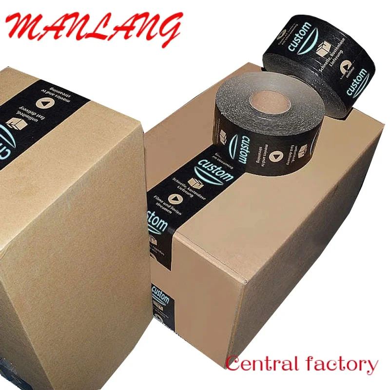 

2023 New Eco Friendly Custom Logo Printed Biodegradable Water Activated Self Adhesive Kraft Paper Gummed Tape Packing Tape