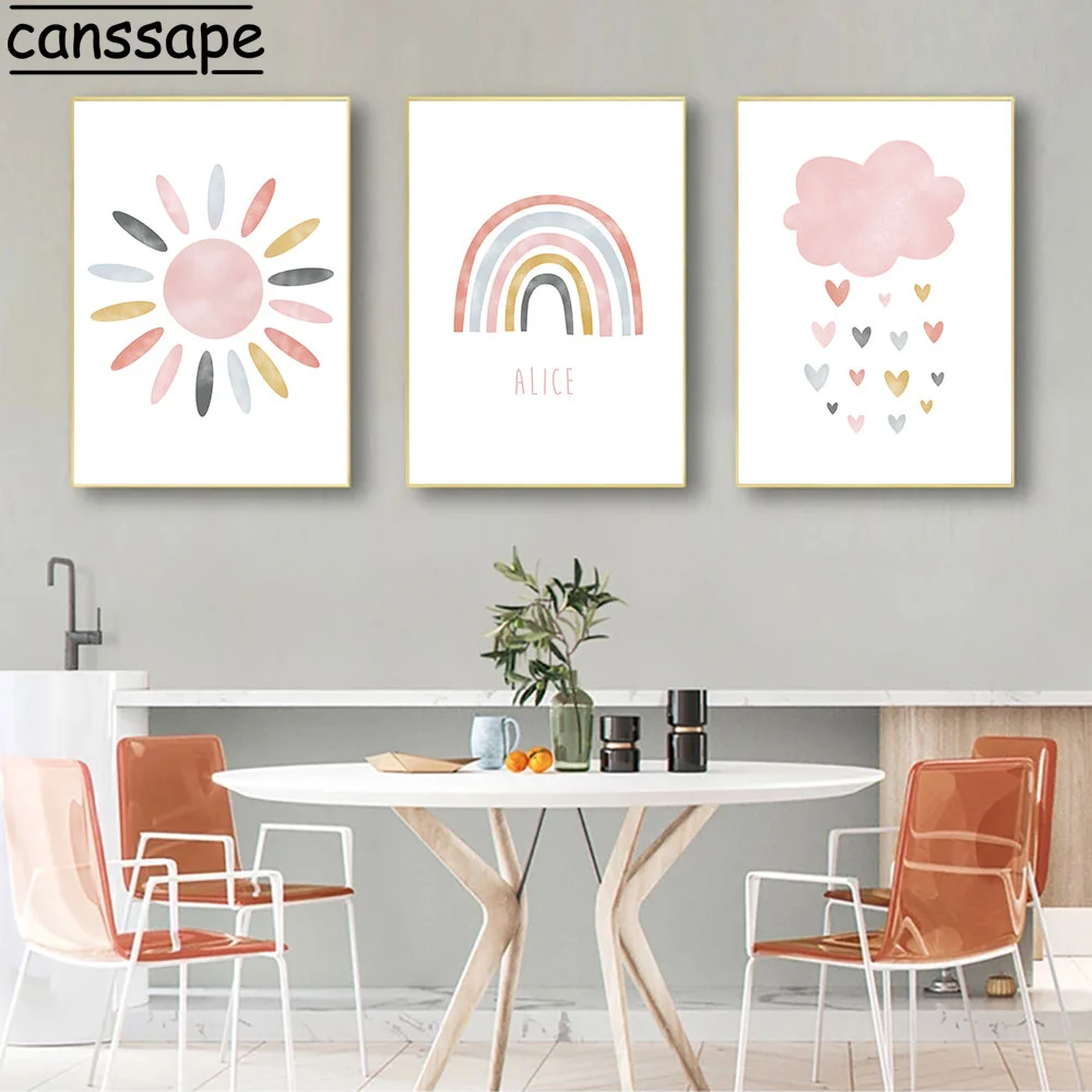 Nursery Canvas Art Poster Pink Prints Clouds Rainbow Sun Cloud Posters And Prints Nordic Wall Paintings For Grils Room Decor
Nursery Canvas Art Poster Pink Prints Clouds Rainbow Sun Cloud Posters And Prints Nordic Wall Paintings For Grils Room Decor