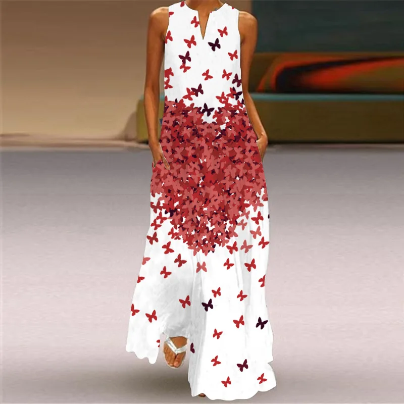 Summer Fashionable Casual Sexy Digital Print V-Neck Sleeveless Elegance Long Dress Women Plus Size Floor-Length Dresses
Summer Fashionable Casual Sexy Digital Print V-Neck Sleeveless Elegance Long Dress Women Plus Size Floor-Length Dresses