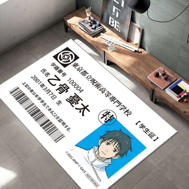 Cartoon Jujutsu Kaisen Student Card Floor Rug Carpet Bedroom Doormat Non-slip Mat Cartoon Anime Gifts
Cartoon Jujutsu Kaisen Student Card Floor Rug Carpet Bedroom Doormat Non-slip Mat Cartoon Anime Gifts