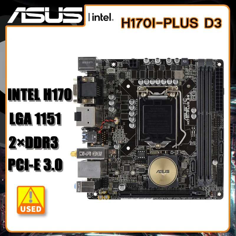 Материнская плата Mini-ITX LGA 1151 ASUS H170I-PLUS D3 материнская плата LGA 1151 DDR3 Intel H170 32GB PCI-E 3,0 M.2 USB3.0 для Core i3-6320
Материнская плата Mini-ITX LGA 1151 ASUS H170I-PLUS D3 материнская плата LGA 1151 DDR3 Intel H170 32GB PCI-E 3,0 M.2 USB3.0 для Core i3-6320