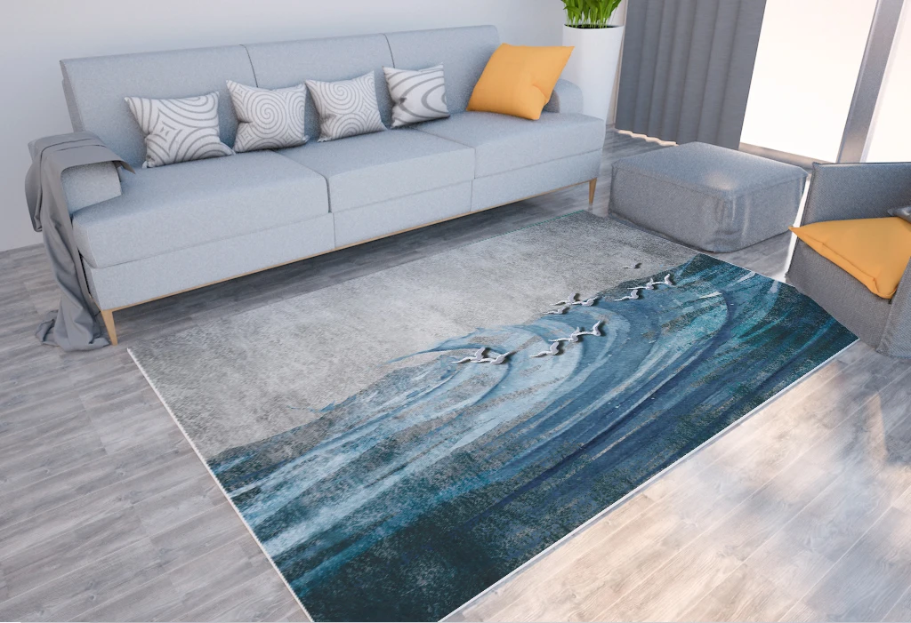 Modern minimalist area rug living room rug gradient color printed floor mat home rug
Modern minimalist area rug living room rug gradient color printed floor mat home rug
