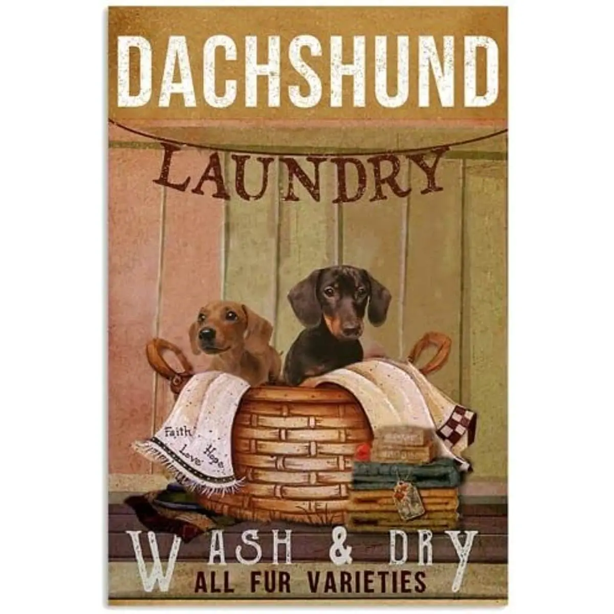 Vintage Metal Tin Sign Dachshund Laundry Wash Dry Tin Sign Cafe Bar Garden Home Bathroom Art Decoration Funny
Vintage Metal Tin Sign Dachshund Laundry Wash Dry Tin Sign Cafe Bar Garden Home Bathroom Art Decoration Funny