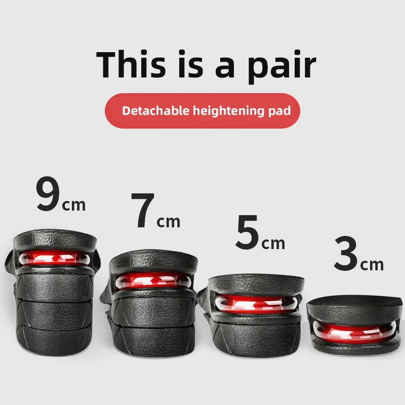 1 Pair Of Men‘s And Women's 3-9cm Invisiable Height Increase Insoles Comfortable Breathable Orthopedic Insoles Foot Care
1 Pair Of Men‘s And Women's 3-9cm Invisiable Height Increase Insoles Comfortable Breathable Orthopedic Insoles Foot Care