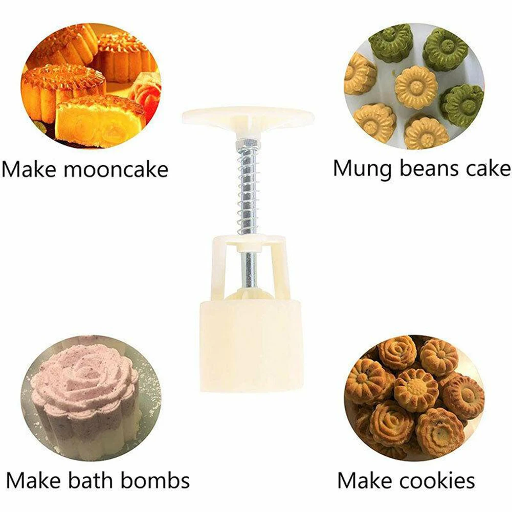 Brand New Mooncake Mold Kitchen Tools Make Mooncake Cookies Wedding Supplies 6 Different Shape Stamps 6.2 X 2 Inch
Brand New Mooncake Mold Kitchen Tools Make Mooncake Cookies Wedding Supplies 6 Different Shape Stamps 6.2 X 2 Inch