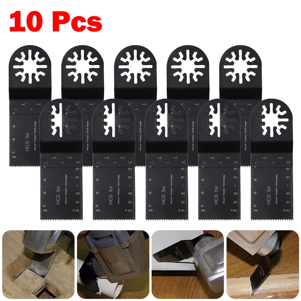 

10Pcs 35mm Bi-metal Oscillating Multi Tool Circular Saw Blades Wood Cutting Tool Replacement For Plastic Plasterboard Power Tool