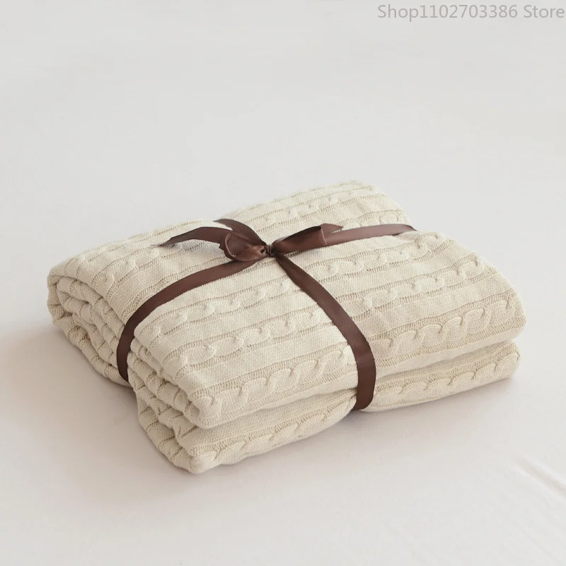 

Плед в скандинавском стиле, вязаные одеяла для кровати, покрывало, постельное белье, вязаное одеяло, кондиционер, удобное утяжеленное одеяло