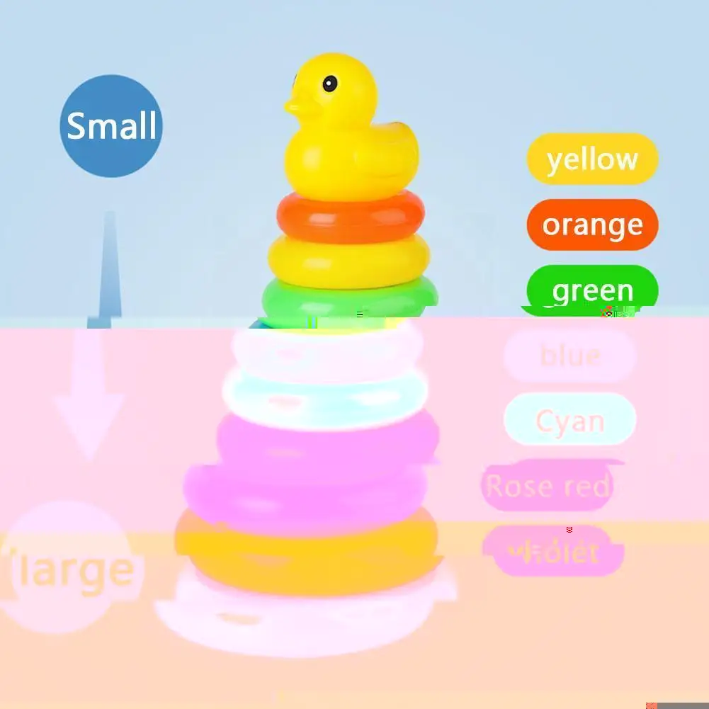 2021 Children's Rainbow Tower Stacking Circle Baby Childhood Toy Education Early Puzzle Ring E2j3
2021 Children's Rainbow Tower Stacking Circle Baby Childhood Toy Education Early Puzzle Ring E2j3