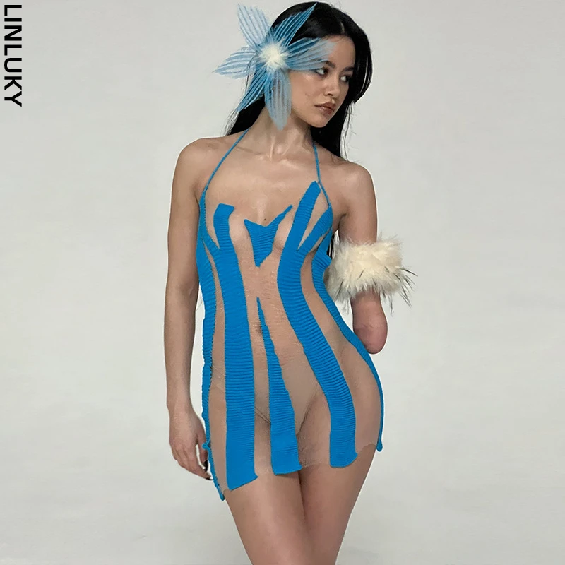 2023 Spring New Fashion Sexy Mesh Splice Perspective Dress For Women Open Back Lace Up Club Party Mini Dresses Woman Clothing
2023 Spring New Fashion Sexy Mesh Splice Perspective Dress For Women Open Back Lace Up Club Party Mini Dresses Woman Clothing