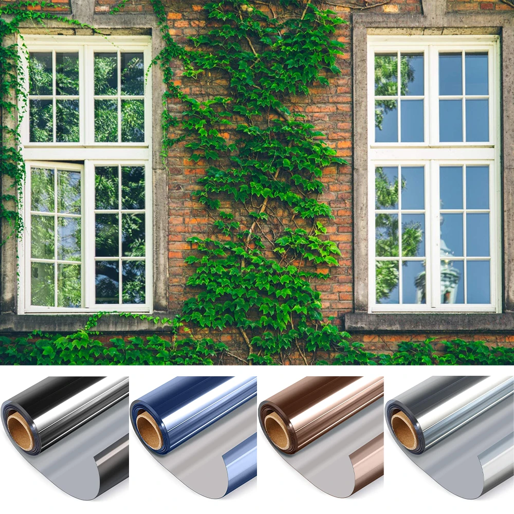 One Way Mirror Vision Solar Window Tint Stained Glass Vinyl Self Adhesive Film Reflective UV Rejection Window Film for Home
One Way Mirror Vision Solar Window Tint Stained Glass Vinyl Self Adhesive Film Reflective UV Rejection Window Film for Home