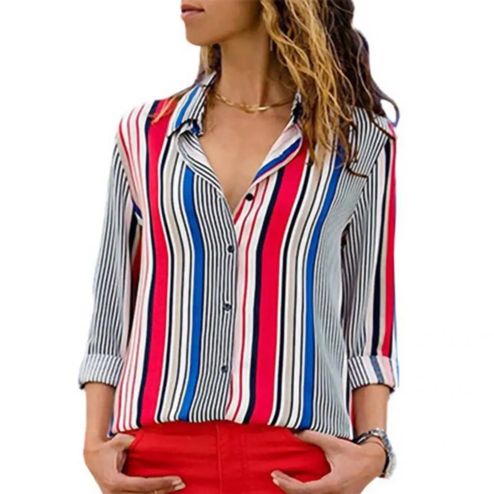 Office Shirt Practical Bright Color Anti-shrink Lapel Long Sleeve Ladies Blouses for Work Blouse Shirt Blouse Shirt
Office Shirt Practical Bright Color Anti-shrink Lapel Long Sleeve Ladies Blouses for Work Blouse Shirt Blouse Shirt