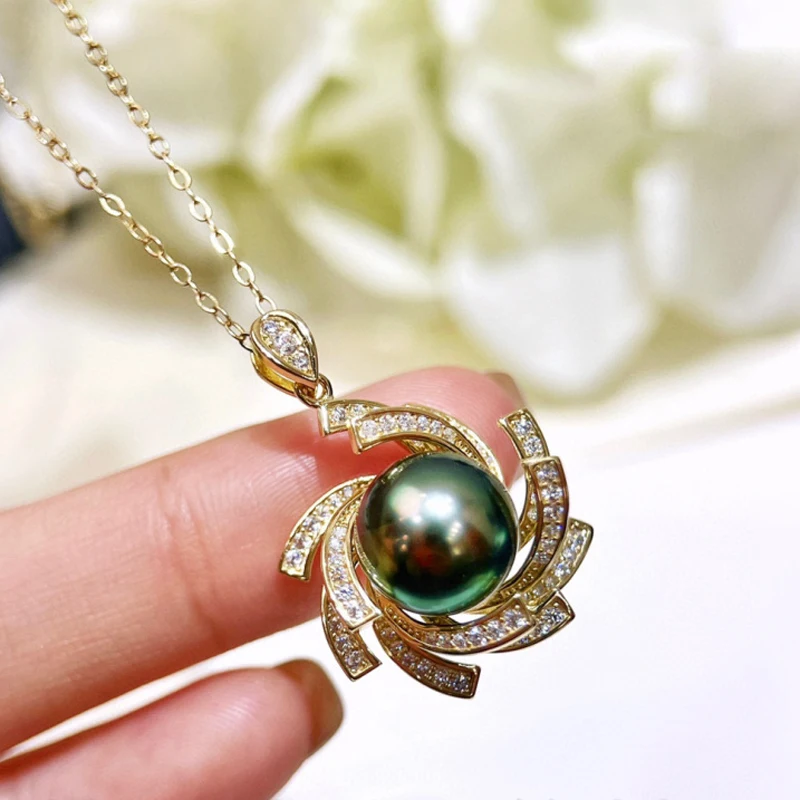 

MeiBaPJ 9-10 мм натуральный белый круглый жемчуг, модное ожерелье с кулоном, серебро 925 пробы, изящные свадебные украшения для женщин