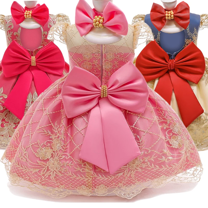 Baby Girl 1 Year Birthday Dress Infant Party Dresses Cute Bow Dress Lace Christening Gown Toddler Girls Clothes With Headband
Baby Girl 1 Year Birthday Dress Infant Party Dresses Cute Bow Dress Lace Christening Gown Toddler Girls Clothes With Headband