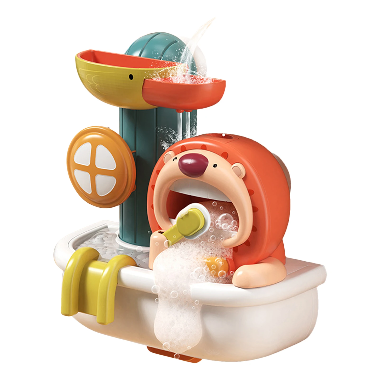 Lion Waterwheel Bath Toy Colorful Lion Bathroom Toy Bathroom Infants Game Toy With Interesting Bubble Bring Fun Bathing Wall
Lion Waterwheel Bath Toy Colorful Lion Bathroom Toy Bathroom Infants Game Toy With Interesting Bubble Bring Fun Bathing Wall