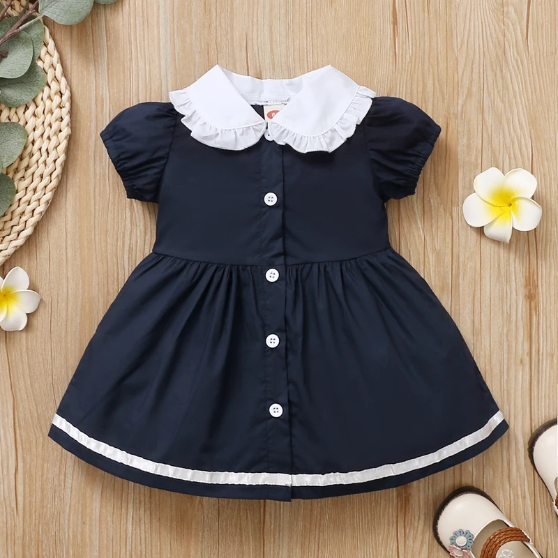 Hibobi Kids Girl Dress Royal Blue Lapel Short Sleeve Dress Clothes Summer Princess Dresses Cute Vestidos
Hibobi Kids Girl Dress Royal Blue Lapel Short Sleeve Dress Clothes Summer Princess Dresses Cute Vestidos