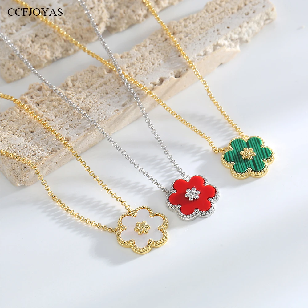 CCFJOYAS Small Fresh Simple Temperament Flower Pendant Necklace for Women Exquisite Clavicle Chain Niche Design Jewelry Wholesal
CCFJOYAS Small Fresh Simple Temperament Flower Pendant Necklace for Women Exquisite Clavicle Chain Niche Design Jewelry Wholesal