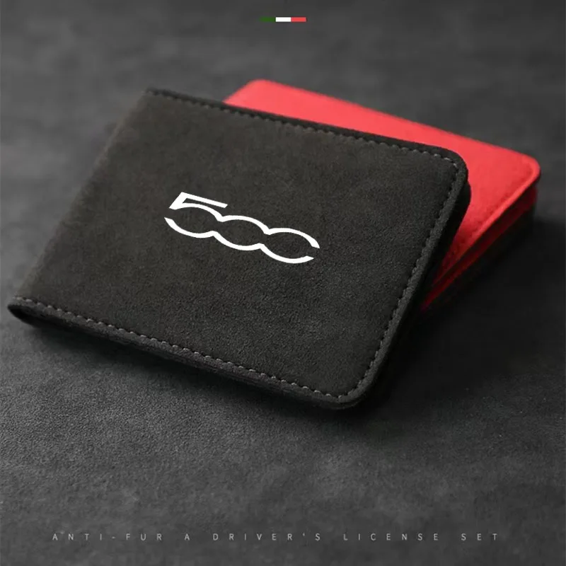 For Fiat 500 Abarth 500x 500l 500c Car Documents Storage Bag Suede Wallet Logo ID Card Driver License Holder Organizer Bag 
For Fiat 500 Abarth 500x 500l 500c Car Documents Storage Bag Suede Wallet Logo ID Card Driver License Holder Organizer Bag