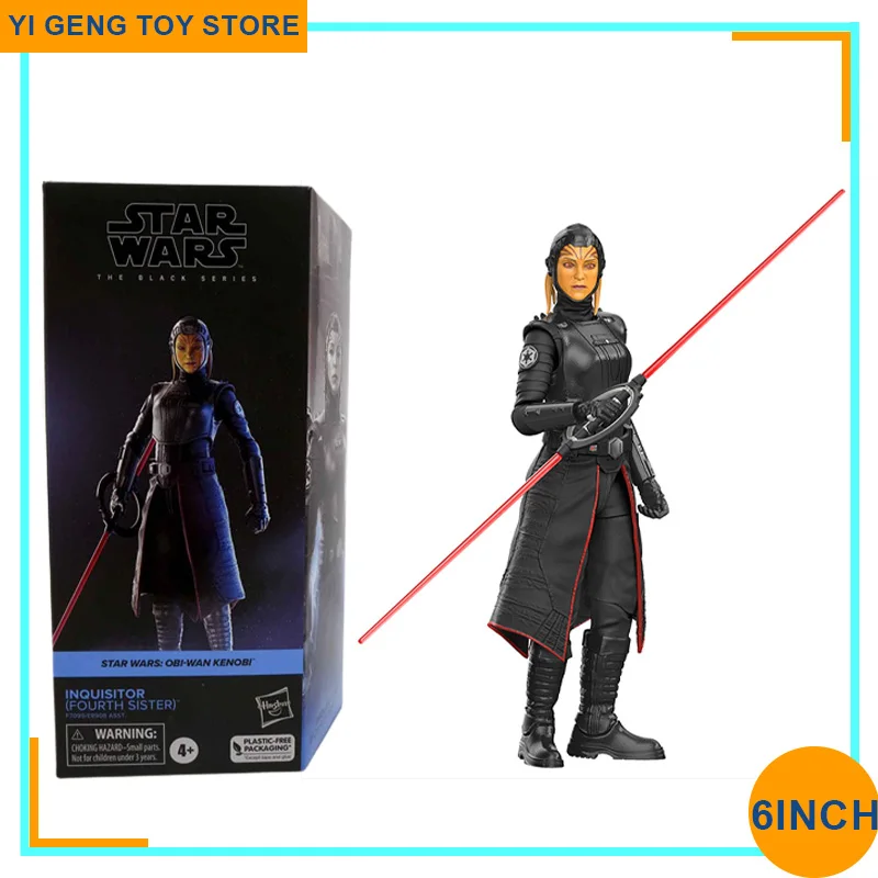 

6 Inch Original Star Wars The Black Series Inquisitor Fourth Sister Anime Action Figure Collectible Model Doll Toys Kids Gift