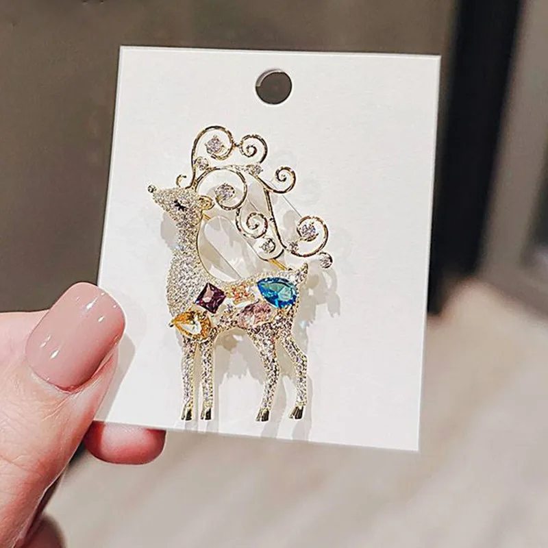 Women's Brooch Micro Inlaid Zircon Deer Brooch Fashion Versatile Suit Coat Pin
Women's Brooch Micro Inlaid Zircon Deer Brooch Fashion Versatile Suit Coat Pin
