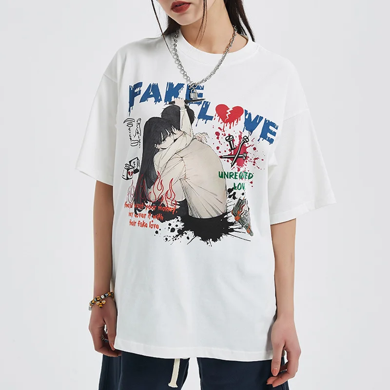 2023 Mens T-shirt Harajuku Manga Graphic T shirts Cotton Retro Cartoon Graffiti Print Tops Men Streetwear Summer Short Sleeves T
2023 Mens T-shirt Harajuku Manga Graphic T shirts Cotton Retro Cartoon Graffiti Print Tops Men Streetwear Summer Short Sleeves T