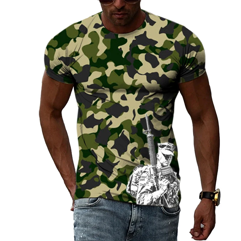 New Summer Men Cool Street Camouflage 3d Printed O Collar Short-Sleeved T-Shirt Fashion Interesting Loose Casual Plus Size Top
New Summer Men Cool Street Camouflage 3d Printed O Collar Short-Sleeved T-Shirt Fashion Interesting Loose Casual Plus Size Top