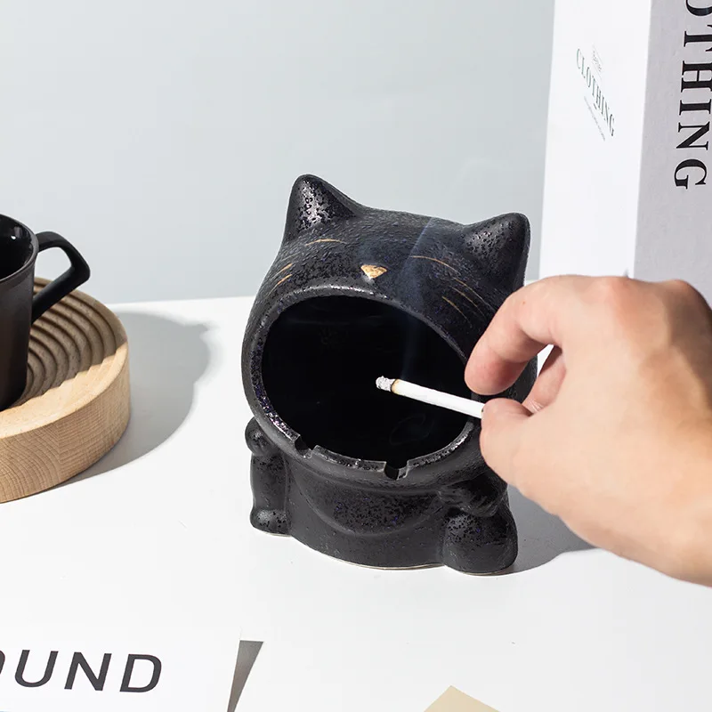 Ceramic Ashtray Fashion Household Cats Anti-flying Ashes Large Ashtray Ash Tray
Ceramic Ashtray Fashion Household Cats Anti-flying Ashes Large Ashtray Ash Tray