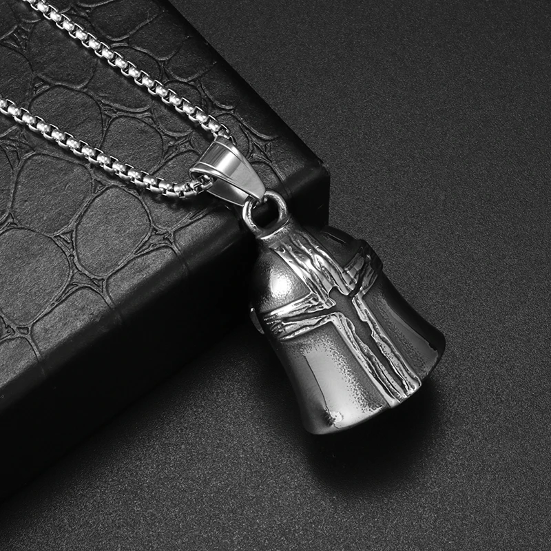 Classic wood grain Jesus cross pattern bell pendant necklace motorcycle riding lucky exorcism knight amulet jewelry gift
Classic wood grain Jesus cross pattern bell pendant necklace motorcycle riding lucky exorcism knight amulet jewelry gift