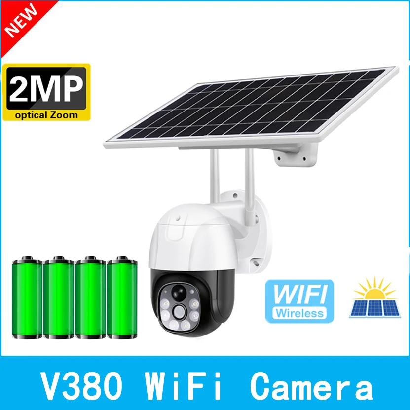 Wireless Surveillance Camera Solar CCTV Security Camera Outdoor WiFi Battery Camera 4G SIM Card 1080P Rechargeable IP Camera PTZ
Wireless Surveillance Camera Solar CCTV Security Camera Outdoor WiFi Battery Camera 4G SIM Card 1080P Rechargeable IP Camera PTZ