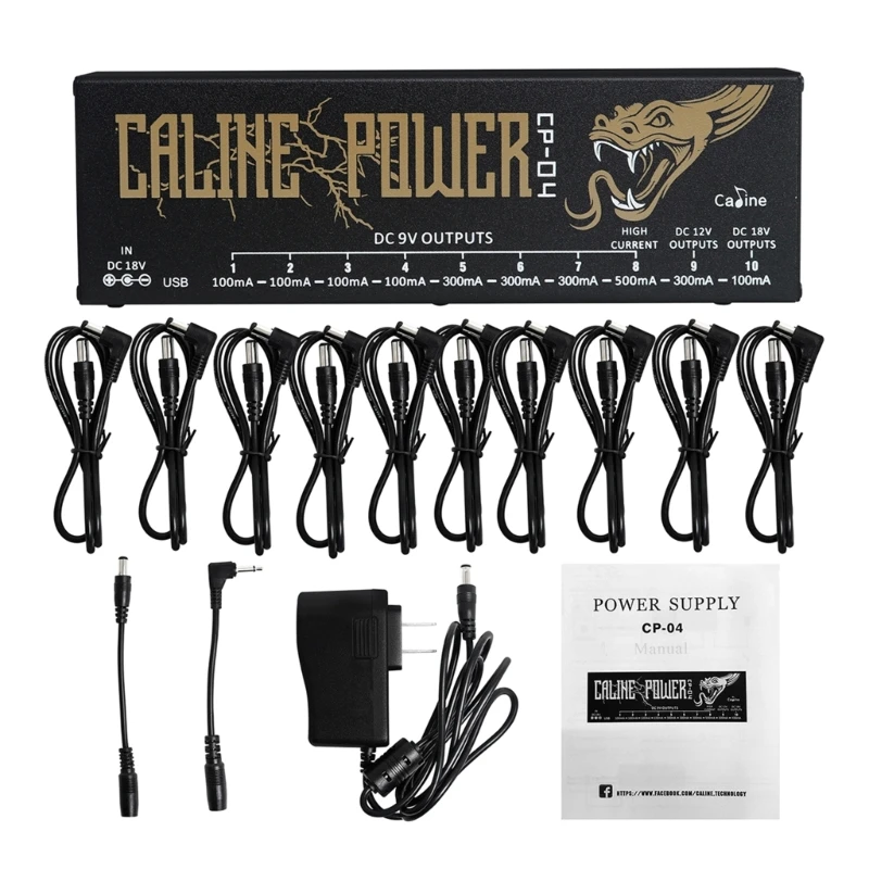 F1FD Guitar Effect Pedal Power Supply with Short Circuit Protection 10 Isolated Output for Effect Pedal Guitar Accessories
F1FD Guitar Effect Pedal Power Supply with Short Circuit Protection 10 Isolated Output for Effect Pedal Guitar Accessories