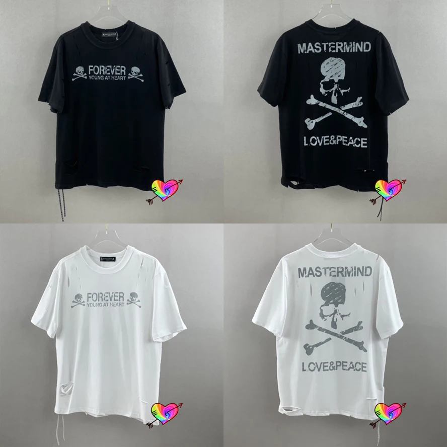 Broken Hole Mastermind World Tee Men Women 1:1 High Quality Logo Print Mastermind Japan T shirt Back Skull Tops MMJ Short Sleeve
Broken Hole Mastermind World Tee Men Women 1:1 High Quality Logo Print Mastermind Japan T shirt Back Skull Tops MMJ Short Sleeve