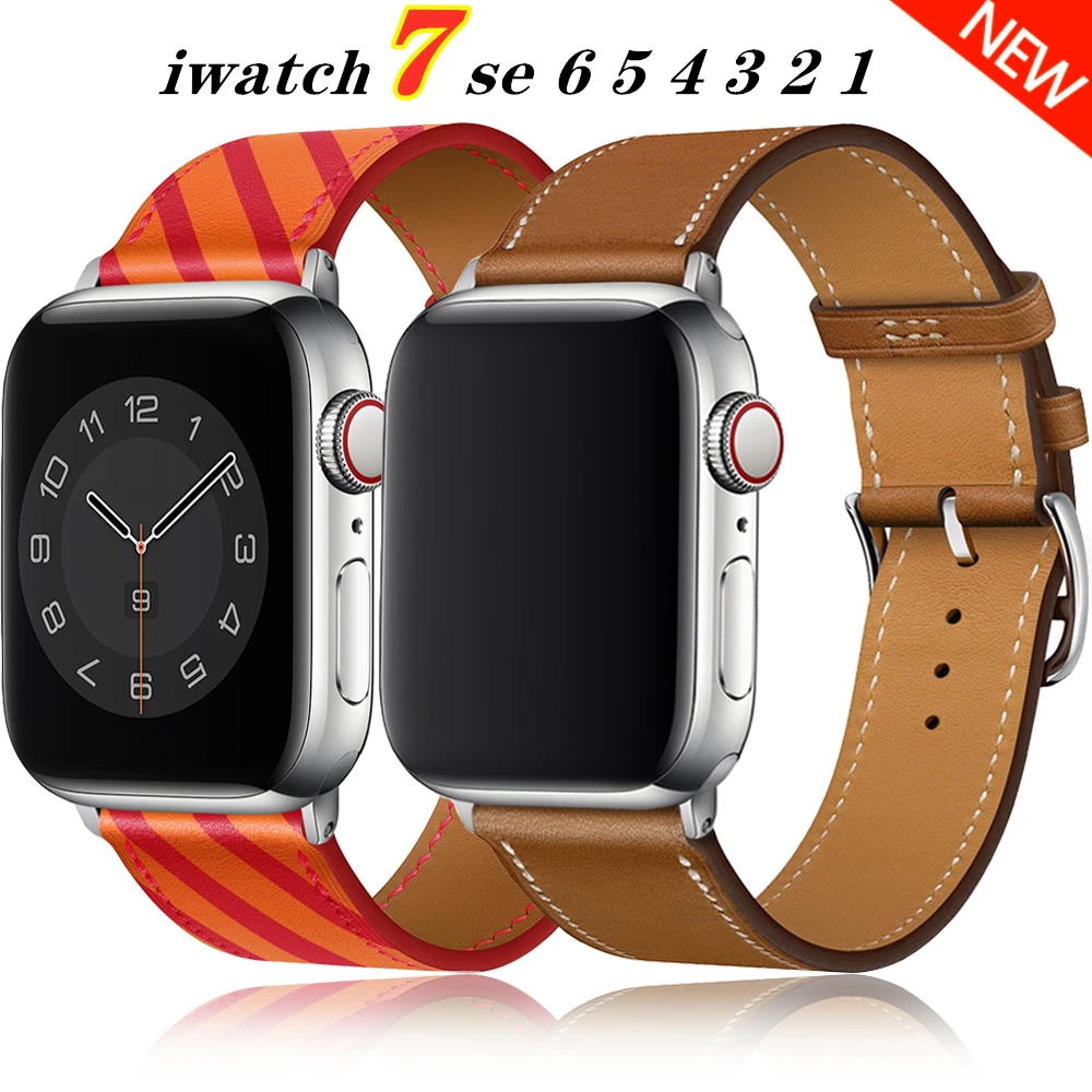 High quality Leather loop Band for iWatch 42mm 44mm 45mm 38mm 41mm 40mm leather strap band for Apple watch Series 7 se 6 5 4 3 2
High quality Leather loop Band for iWatch 42mm 44mm 45mm 38mm 41mm 40mm leather strap band for Apple watch Series 7 se 6 5 4 3 2