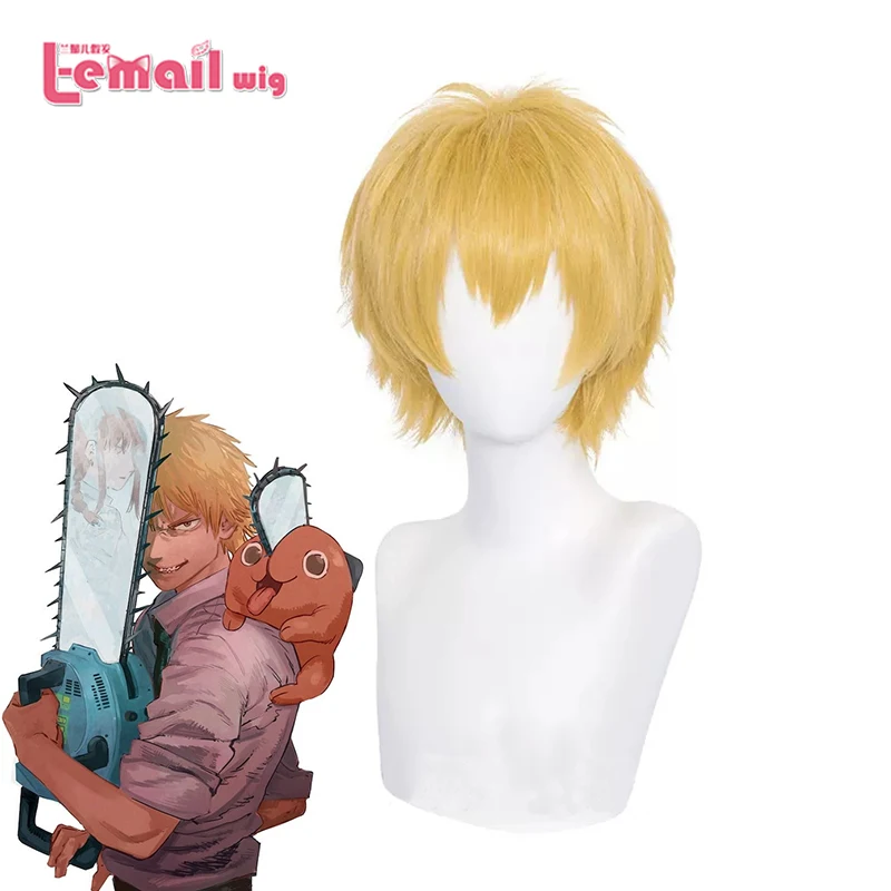 L-email wig Synthetic Hair Anime Chainsaw Man Denji Cosplay Wig Gold 30cm Short Straight Men Heat Resistant Wigs
L-email wig Synthetic Hair Anime Chainsaw Man Denji Cosplay Wig Gold 30cm Short Straight Men Heat Resistant Wigs