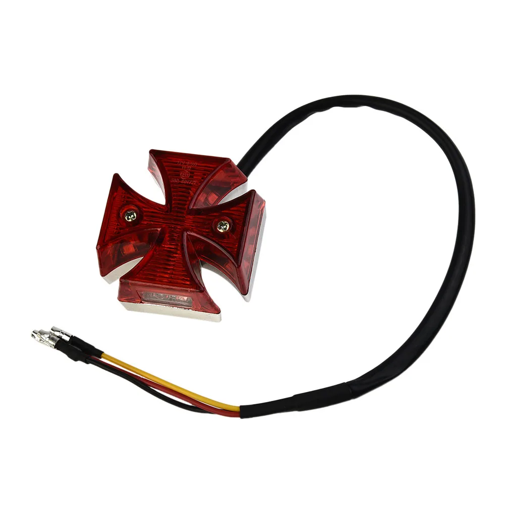 1pc Motorcycle Tail Light Rear Tail Brake Lamp License Plate Light Cross LED ABS Surround With Red Lens For Bike Dirt Bike Quad
1pc Motorcycle Tail Light Rear Tail Brake Lamp License Plate Light Cross LED ABS Surround With Red Lens For Bike Dirt Bike Quad