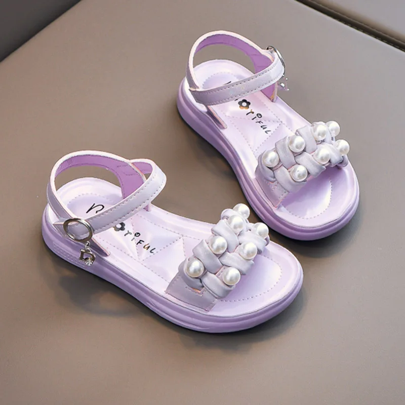 Girls Sandals Fashion Beading Princess Sandals Comfortable Non-slip Children's Flat Shoes Summer Beach Casual Kids Shoes 3-12
Girls Sandals Fashion Beading Princess Sandals Comfortable Non-slip Children's Flat Shoes Summer Beach Casual Kids Shoes 3-12