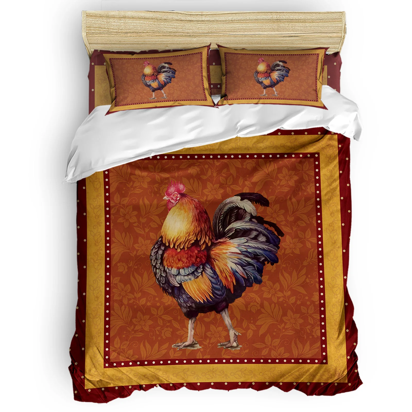 Cock Farm Vintage Polka Dot Comfortable Household Goods Bedroom Bed Luxury Duvet Cover 2/3/4 Pieces
Cock Farm Vintage Polka Dot Comfortable Household Goods Bedroom Bed Luxury Duvet Cover 2/3/4 Pieces